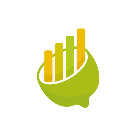 Lemon finance logo design templateのイラスト素材