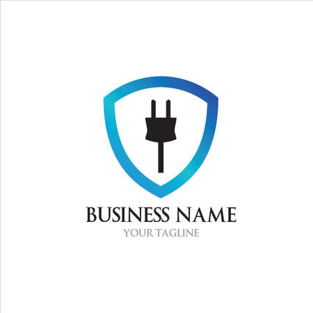 Abstract Electric logo design templateのイラスト素材