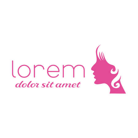 Beauty Woman logo design templateのイラスト素材