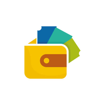 Electronic Wallet logo design templateのイラスト素材