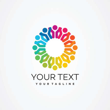 community logo design templateのイラスト素材