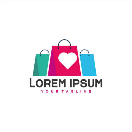 love shop logo design templateのイラスト素材