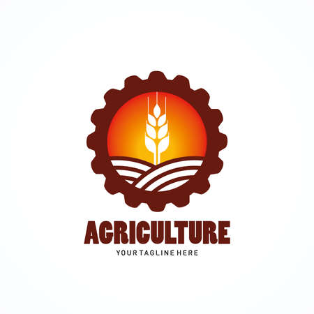 Agriculture Logo Template Design Vectorのイラスト素材