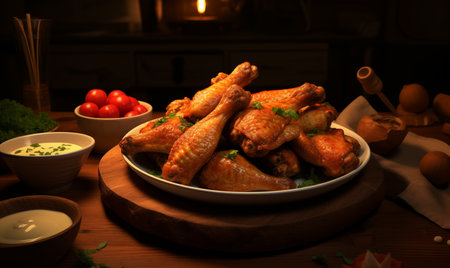 Hot and Spicy Chicken Wingsの素材