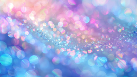 Beautiful pastel bokeh background. Bokeh pastel rainbow lights. Generated by artificial intelligence.の素材