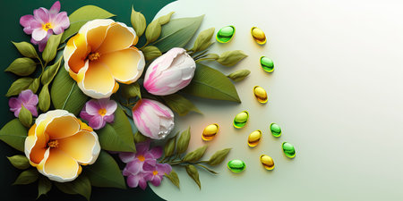 Floral Illustration of Alamanda Flower Bloomの素材