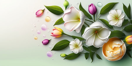 Realistic Floral Illustration of Alamanda Flower Bloomの素材