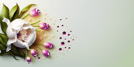 blossom nature orchid flower and tropical floral petal for beauty spa backgroundの素材