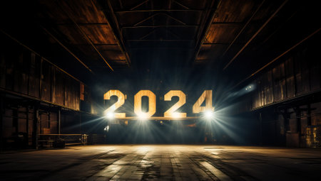 New year 2024. New year concept.の素材