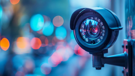 Urban Surveillance CCTV Camera Night Visionの素材