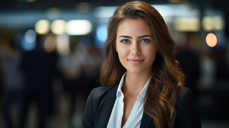 Confident Businesswoman Smiling Portraitの素材