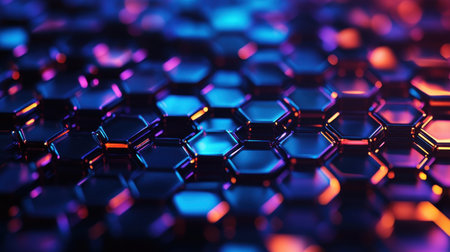 Vibrant Hexagonal Patternsの素材