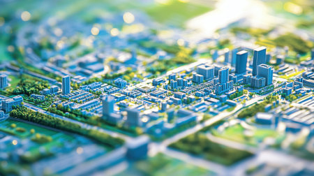 Miniature City Model, Urban Planning and Development Conceptの素材