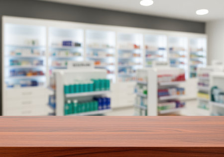 A beautifully polished dark cherry wood countertop with a smooth, reflective surface and visible grain. perfect for product display or as a clean foreground element.の素材