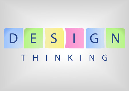 Design Thinking title as concept for solution based thinkingのイラスト素材