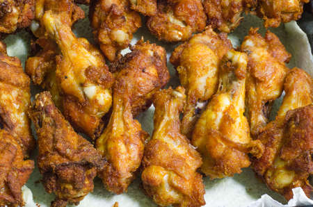 chicken drumstickの写真素材