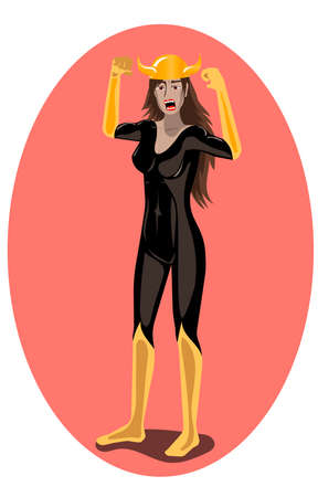 1 of 12 signs of Chinese horoscope bull-womenのイラスト素材