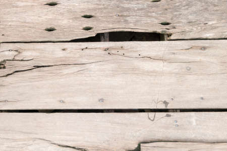 Rough old rustic wooden background with cracks,vintage colorの写真素材