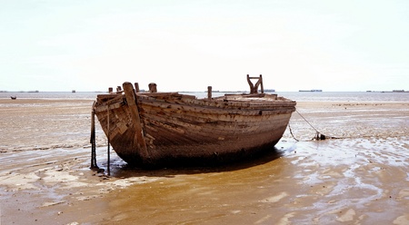 Abandoned shipの写真素材