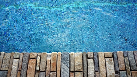 detail of beautiful swimming pool edge