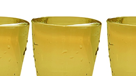 Three glasses of teaの写真素材
