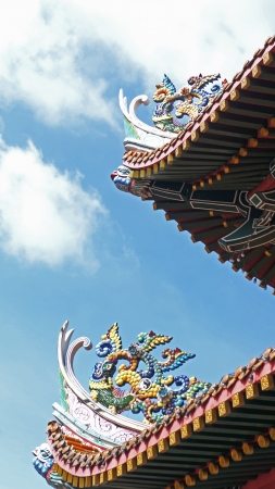 colorful Chinese temple