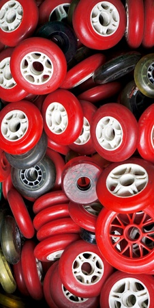 Pieces of small wheelsの写真素材