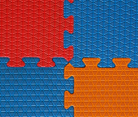 Four Color Rubber Floor Abstract Backgroundの写真素材