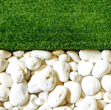 grass and stone backgroundの写真素材