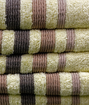 stack of towelsの写真素材