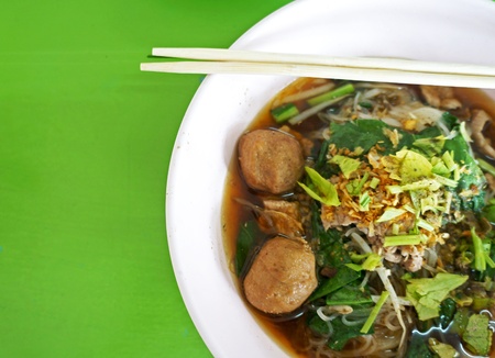 Thai Noodle Soup with Meat