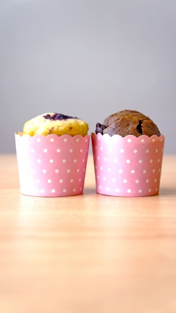 two cupcakeの写真素材
