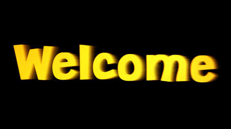 welcome signの写真素材