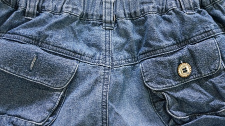 Blue jeans texture with pocket