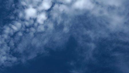blue sky with cloudsの写真素材