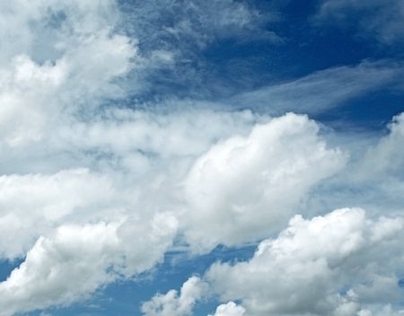 blue sky with clouds