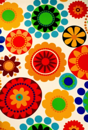 halftone flower pattern background