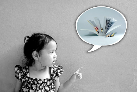 Little girl dreams about   