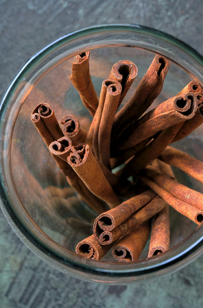 Cinnamon sticksの写真素材