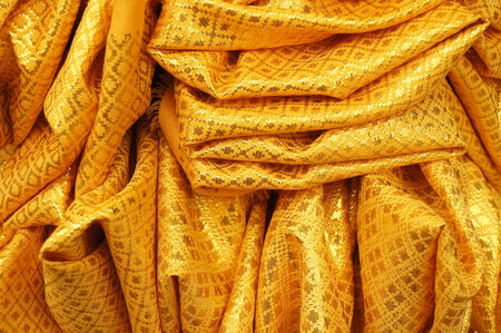 Gold fabric texture for background