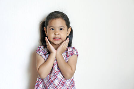 Little girl smilingの写真素材