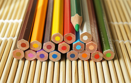 colored pencilsの写真素材
