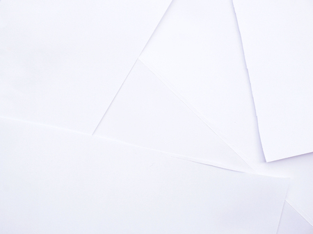white pieces of paper for backgroundの写真素材