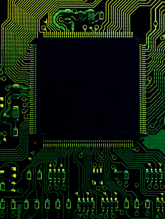 circuit board background of computer motherboard