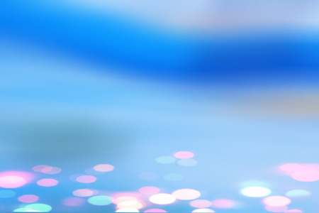 abstract background in blue tone color with bokehの写真素材