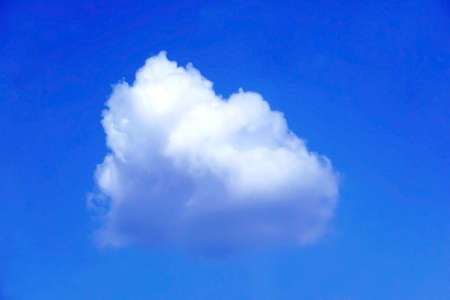 White cloud in the blue skyの写真素材