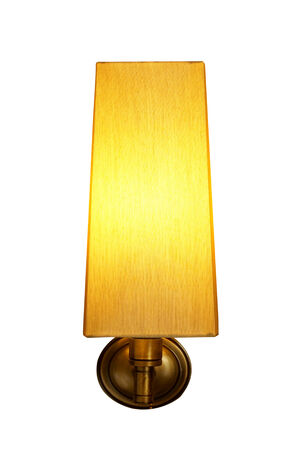 vintage wall lamp isolated on whiteの写真素材
