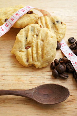 Cofee beans and cookiesの写真素材