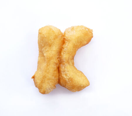 deep fried dough stick isolate on white background