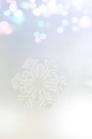 Winter Holiday Snow Background, Blue Bokeh.の写真素材